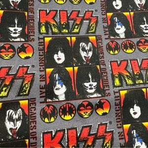 KISS Rock Band Cotton Fabric Live Concert Decades 2020